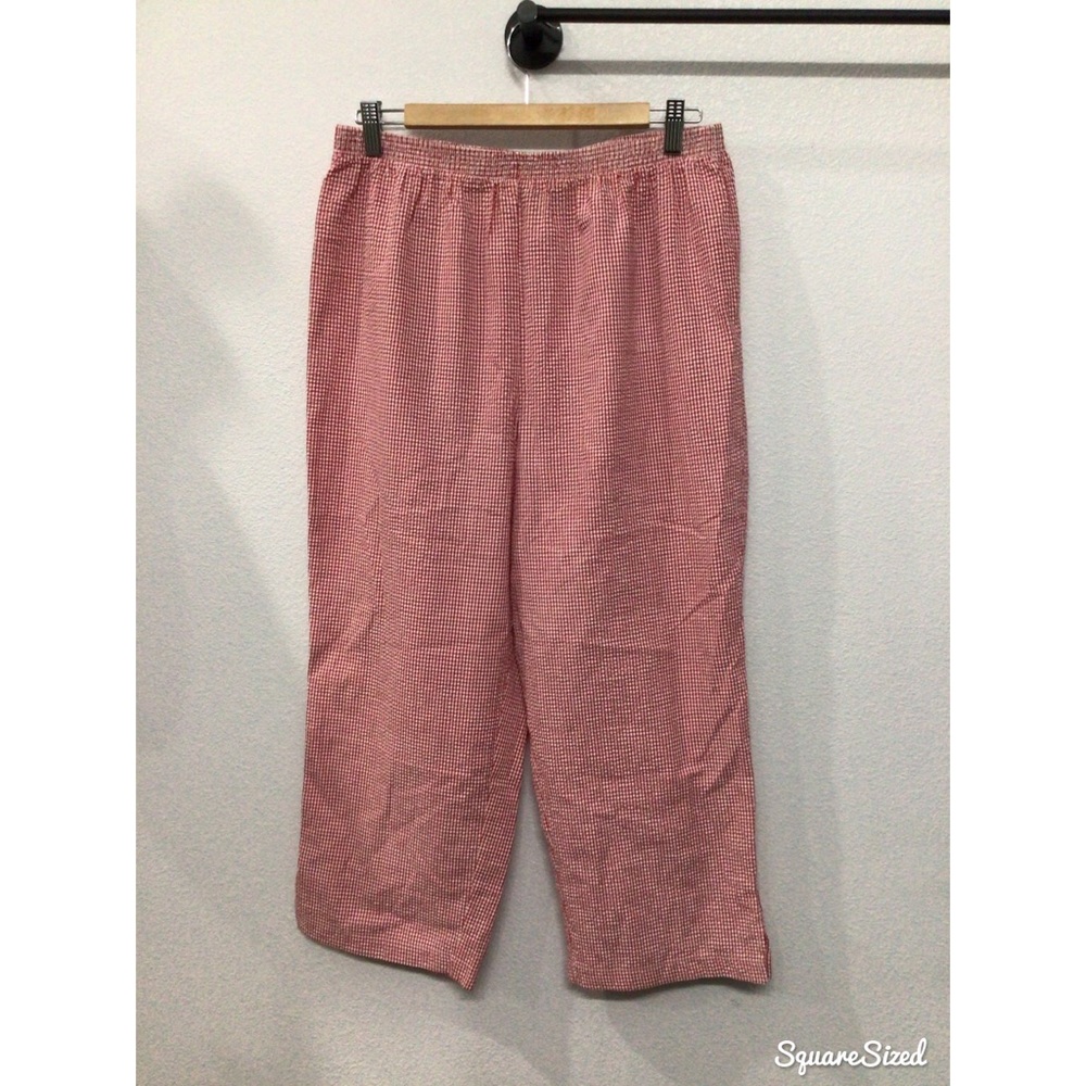 Vintage Blair Red/White Checkered Crop Pants
